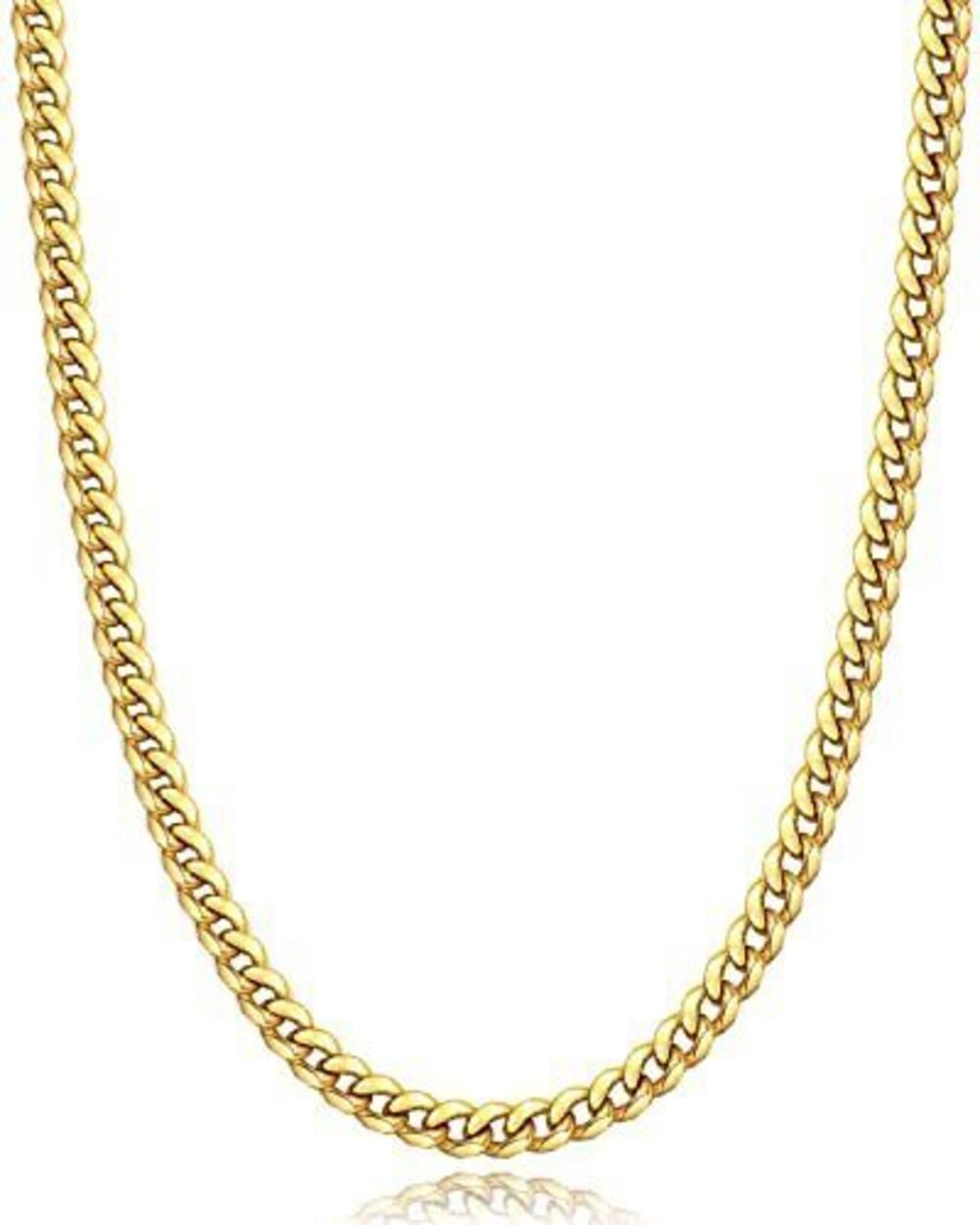 2735 18K Gold Plated Chain Boys, 18K Gold Plated 's Necklaces Chain Cuban